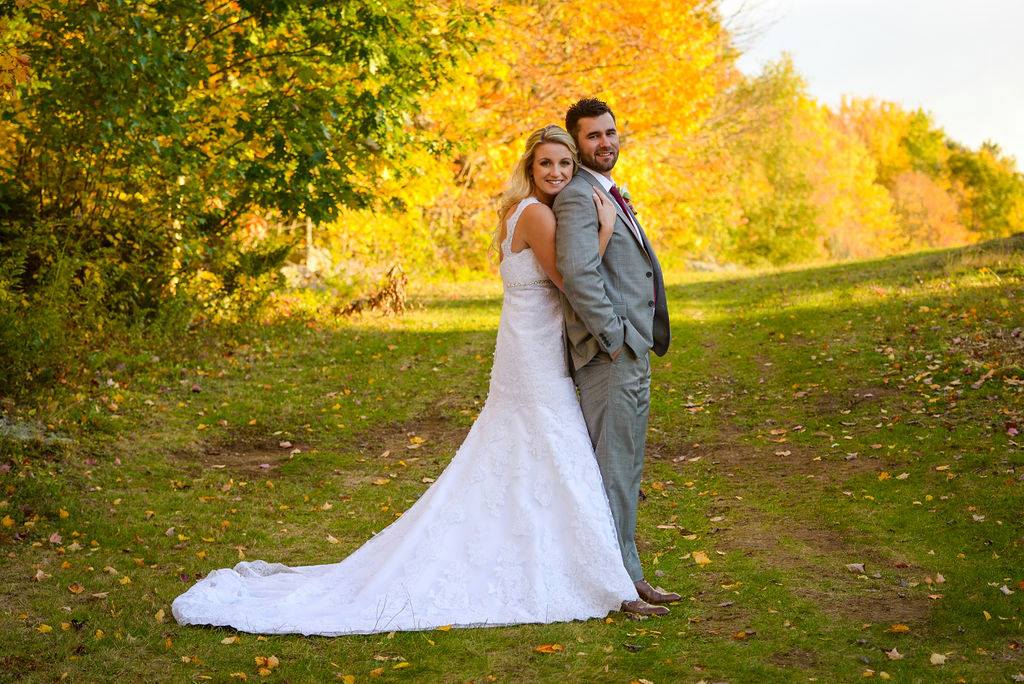 Fall barn wedding with a vineyard ceremony…..